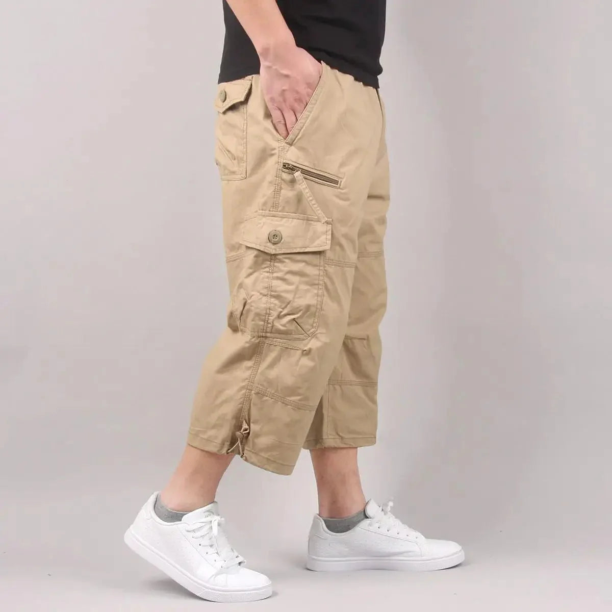 Pantalon Cargo Léger avec Poches Multiples