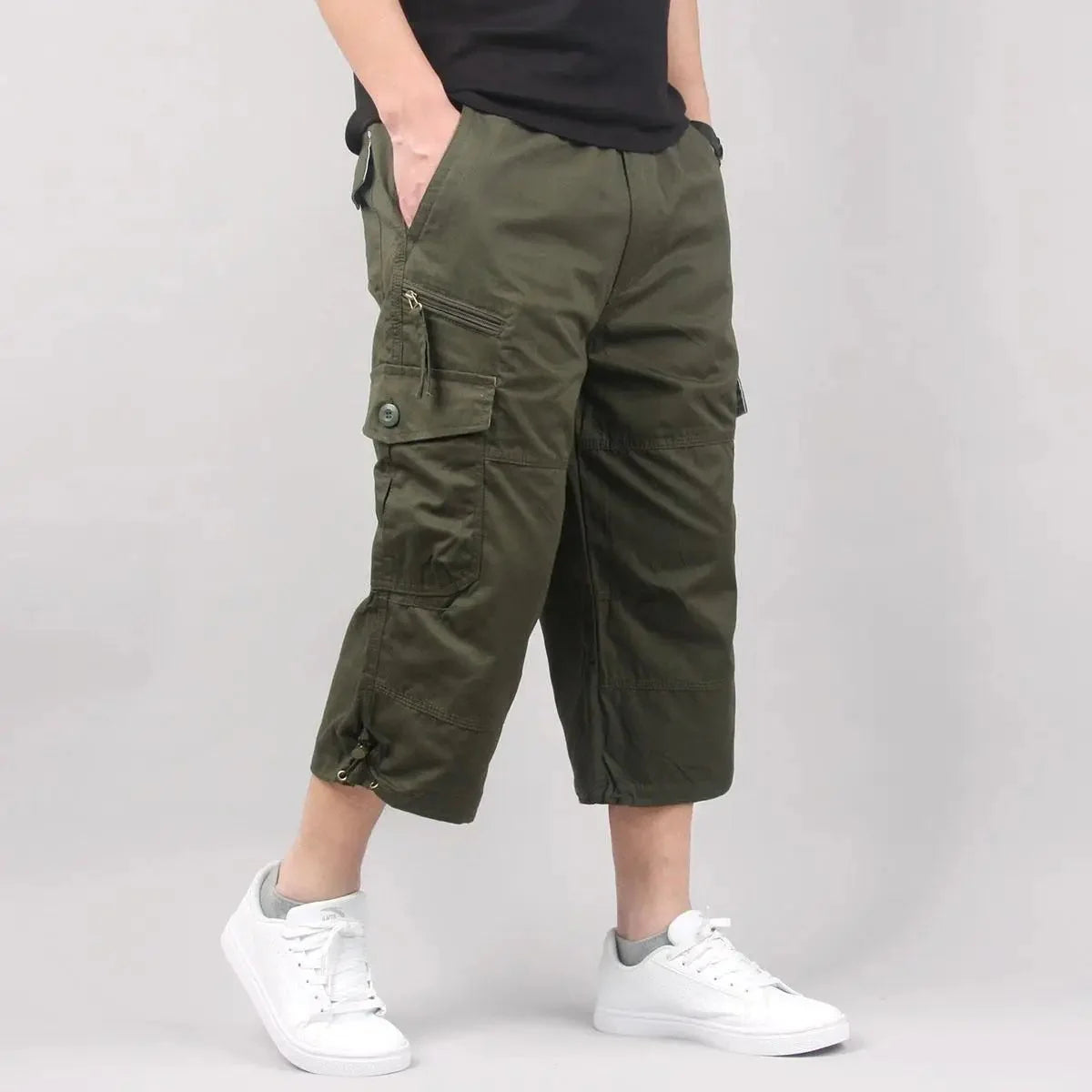 Pantalon Cargo Léger avec Poches Multiples