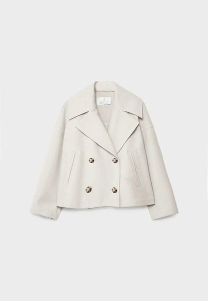 Veste Courte Décontractée Avec Détails Boutonnés Pour Femme | Automne