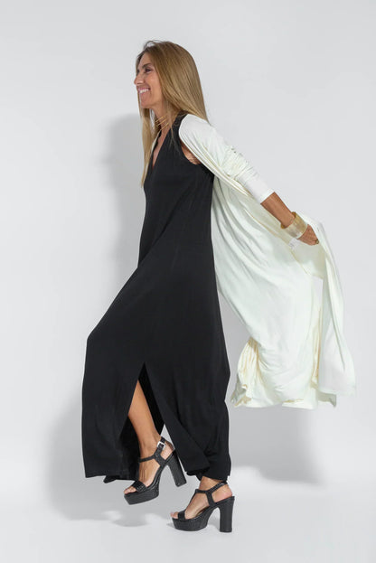 Robe Femme Coton Doux et Confortable avec Gilet