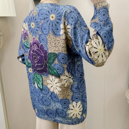 Pull Floral Tendance - vue 3