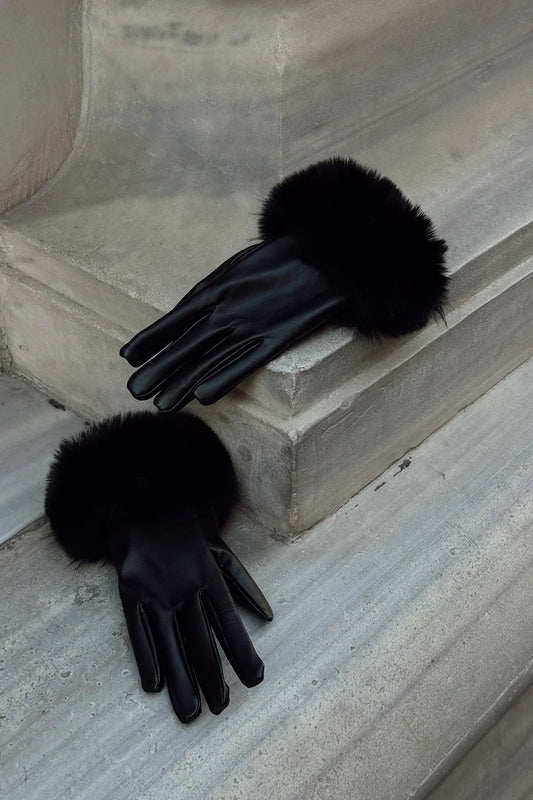 Gants Cuir Femme Noirs Doux et Chauds - BerlinGlamour