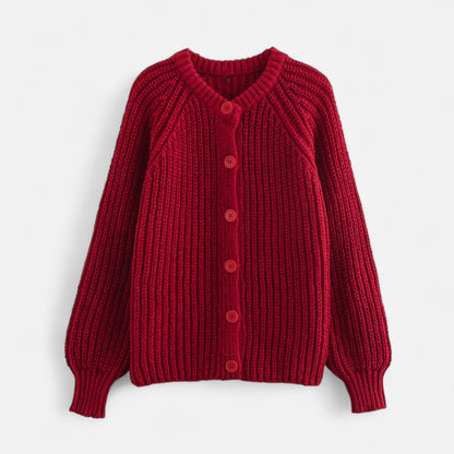 Gilet femme gris foncé épais confortable en maille