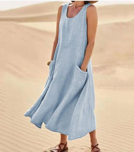 Robe Décontractée en Coton pour Femme au Quotidien