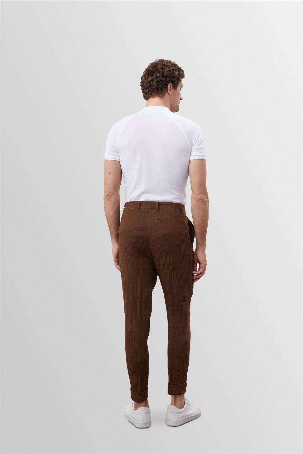 T-Shirt Homme Slim Fit Blanc Coton Classique