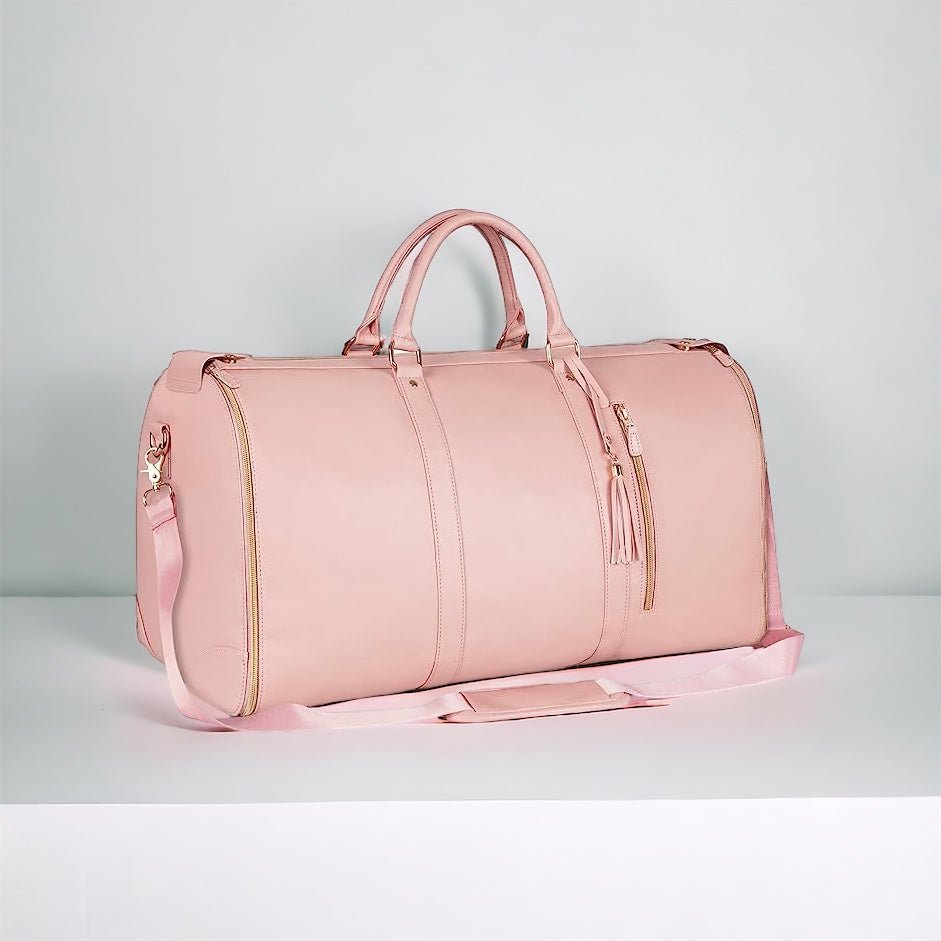 Valise Voyage Toile Noire avec Poignées Cuir