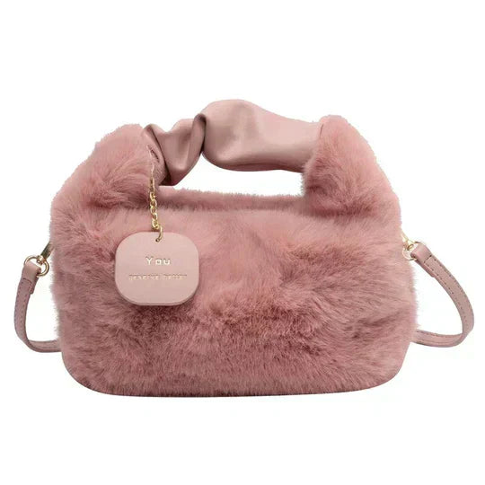 Sac à main en cuir brun avec bretelle réglable