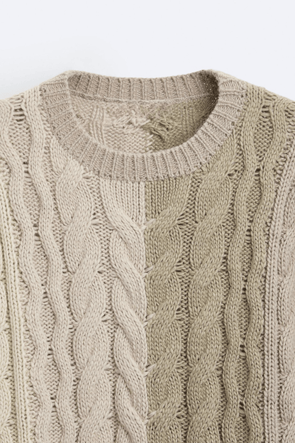 Pull en maille à pompons, classique et élégant