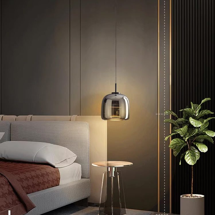 Lampe Suspendue Verre Fumé Moderne pour Salon et Salle à Manger