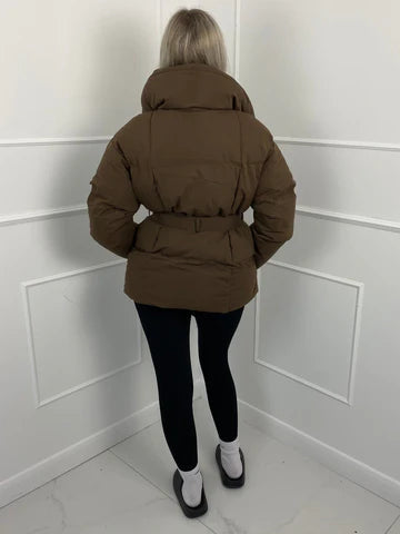 Manteau Hiver Femme à Ceinture Élégant