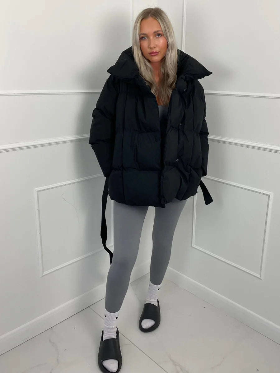 Manteau Hiver Femme à Ceinture Élégant