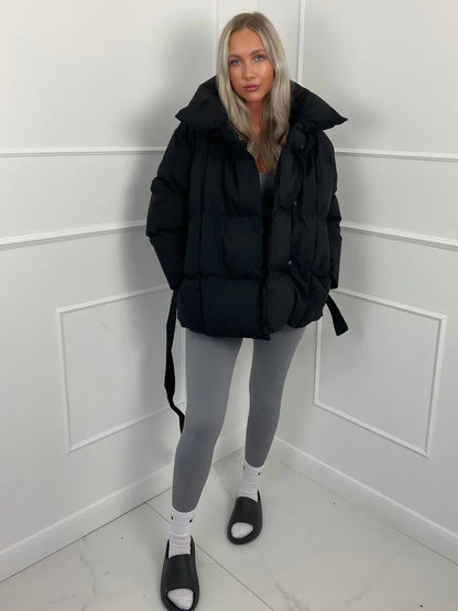 Manteau Hiver Femme à Ceinture Élégant