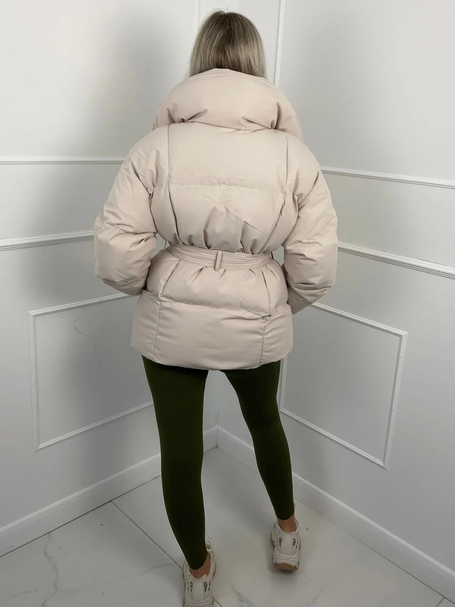 Manteau Hiver Femme à Ceinture Élégant