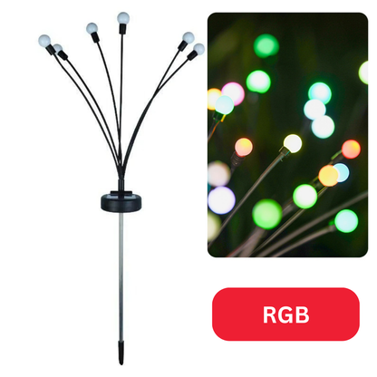 Lampe Solaire Jardin LED, Guirlande Extérieure 20 LED