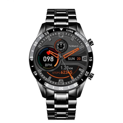 Montre Connectée Homme Acier Inoxydable Design Élégant