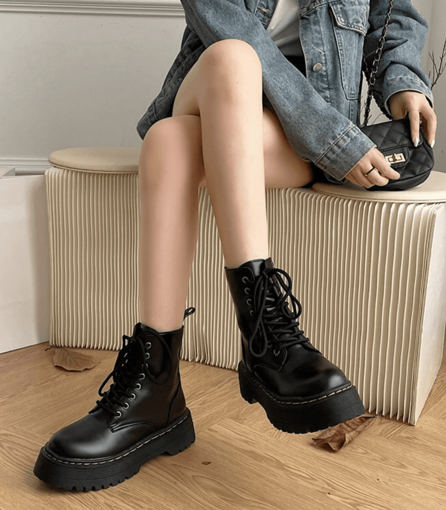 Bottines Élégantes en Cuir pour Femme, Confortables et Chic