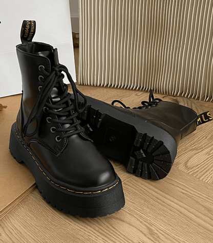 Bottines Élégantes en Cuir pour Femme, Confortables et Chic