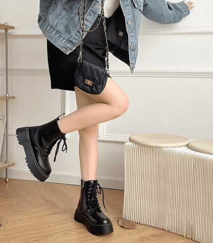 Bottines Élégantes en Cuir pour Femme, Confortables et Chic