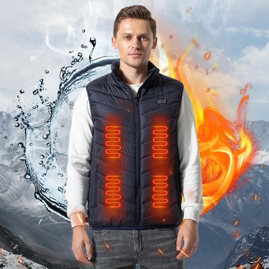 Gilet de Chasse Électrique Chauffant Unisexe Noir - PanierRoyale