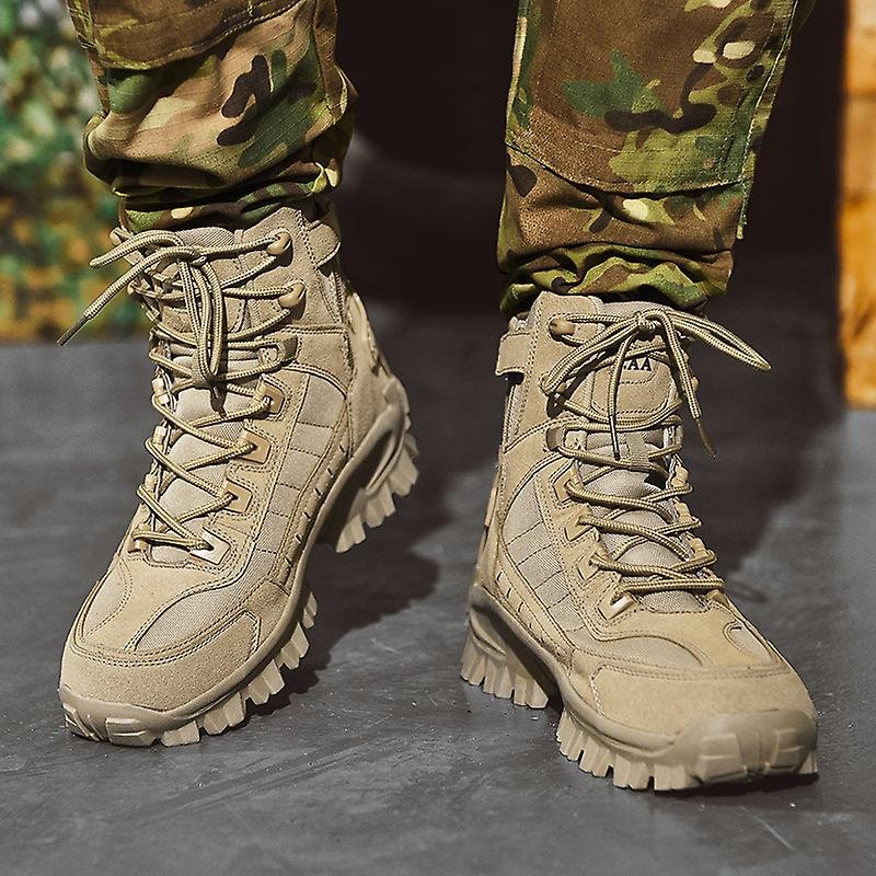 Bottes de randonnée en cuir brun homme