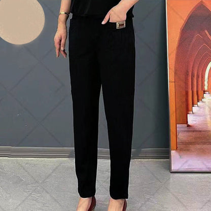 Pantalon Femme Coton Confort - Coupe Relâchée et Résistant