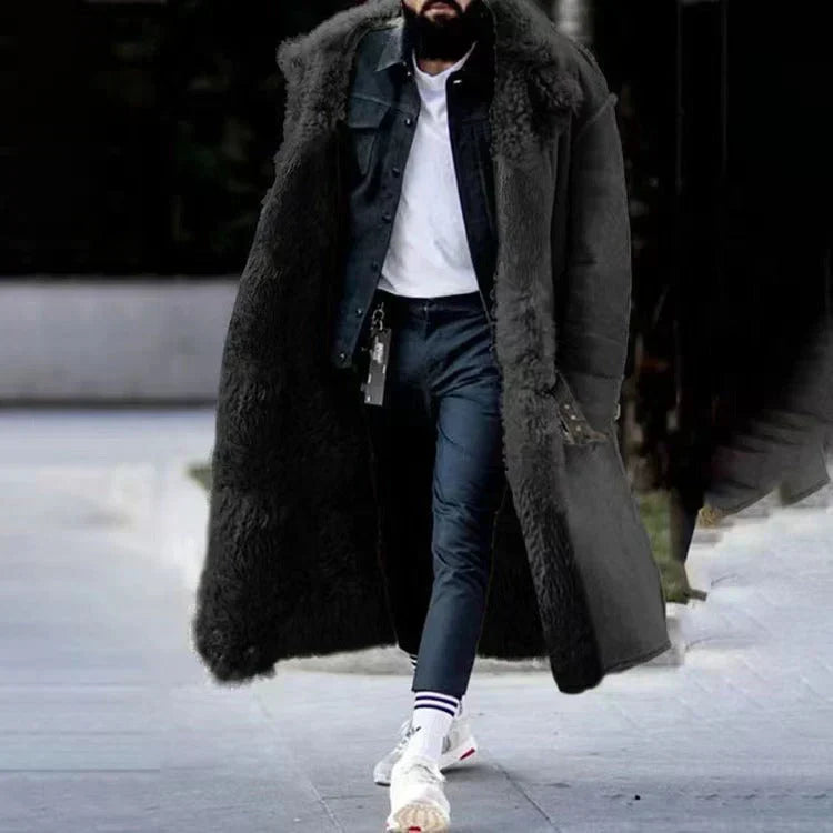 Veste D'hiver Polaire Homme avec Capuchon et Doublure Chaude - PanierRoyale