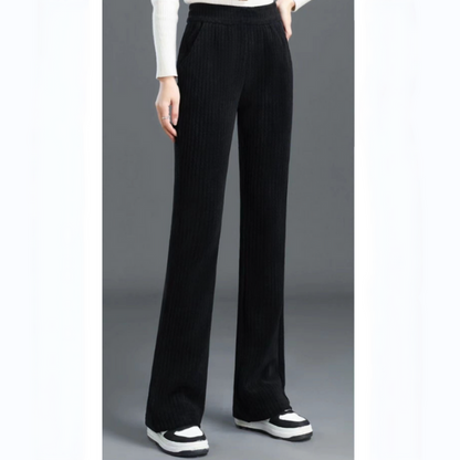 Pantalon large Confort avec ceinture élastique et poches latérales