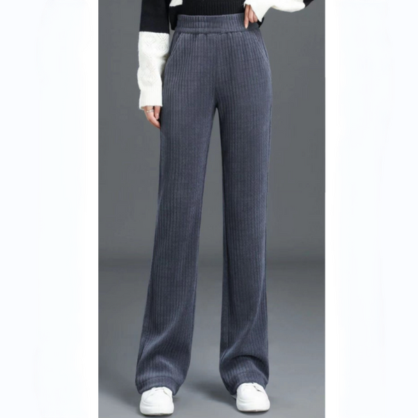 Pantalon large Confort avec ceinture élastique et poches latérales