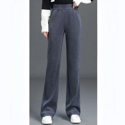 Pantalon large Confort avec ceinture élastique et poches latérales