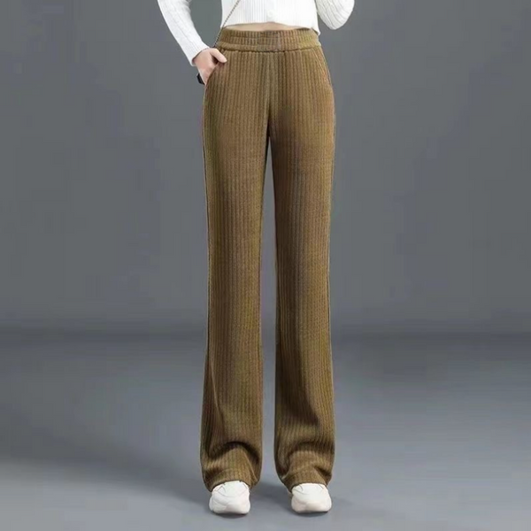 Pantalon large Confort avec ceinture élastique et poches latérales