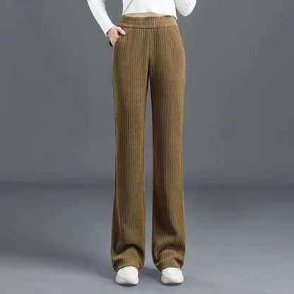 Pantalon large Confort avec ceinture élastique et poches latérales