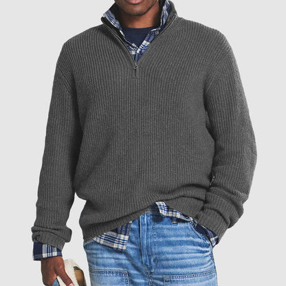 Pull Molleton Élégant pour Homme avec Fermeture Éclair