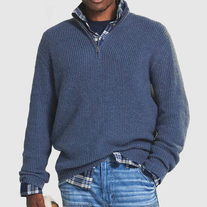 Pull Molleton Élégant pour Homme avec Fermeture Éclair