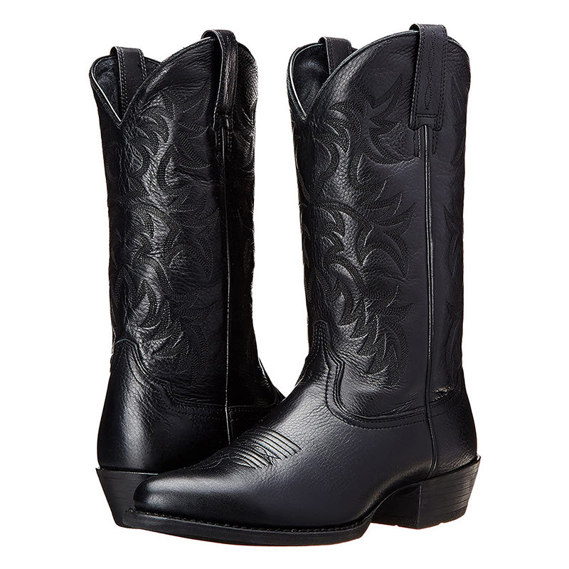 Bottes Cowboy Femmes Élégantes à Talons Bas