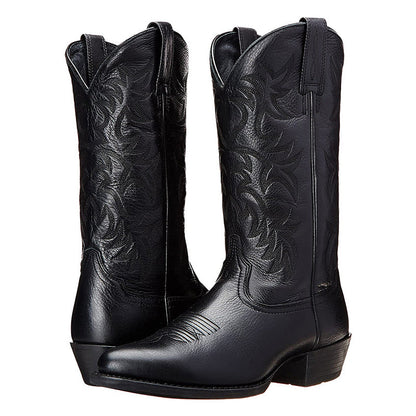 Bottes Cowboy Femmes Élégantes à Talons Bas