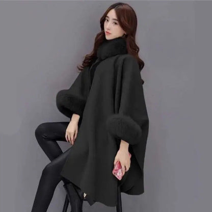 Manteau Femme Chic Col Large pour Automne-Hiver - PanierRoyale
