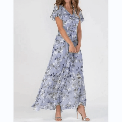 Robe Bohème Femme à Manches Bouffantes