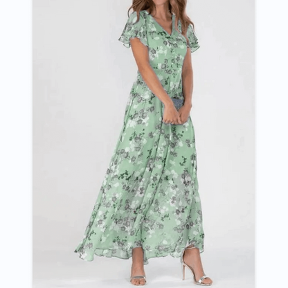 Robe Bohème Femme à Manches Bouffantes