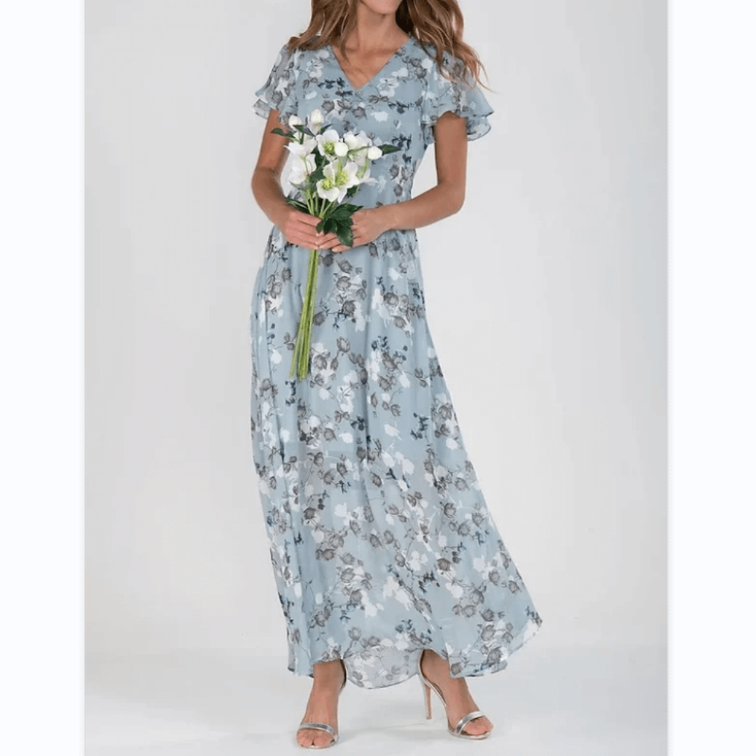 Robe Bohème Femme à Manches Bouffantes
