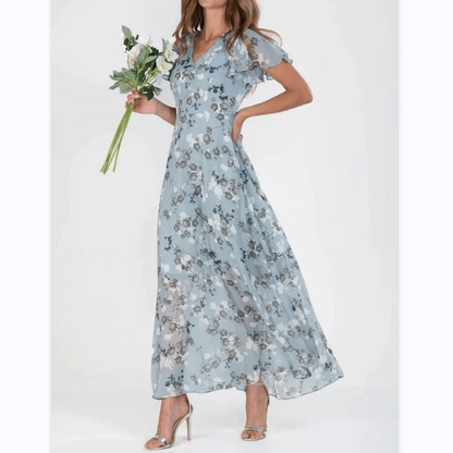 Robe Bohème Femme à Manches Bouffantes