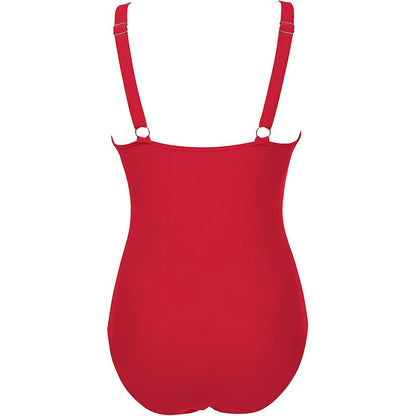 Maillot de Bain Femme Une Pièce Maille Transparente Taille Haute