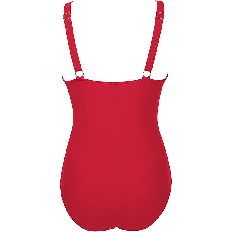 Maillot de Bain Femme Une Pièce Maille Transparente Taille Haute