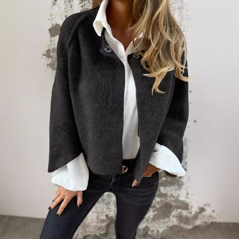 Veste Femme Hivernale en Laine Douce Beige