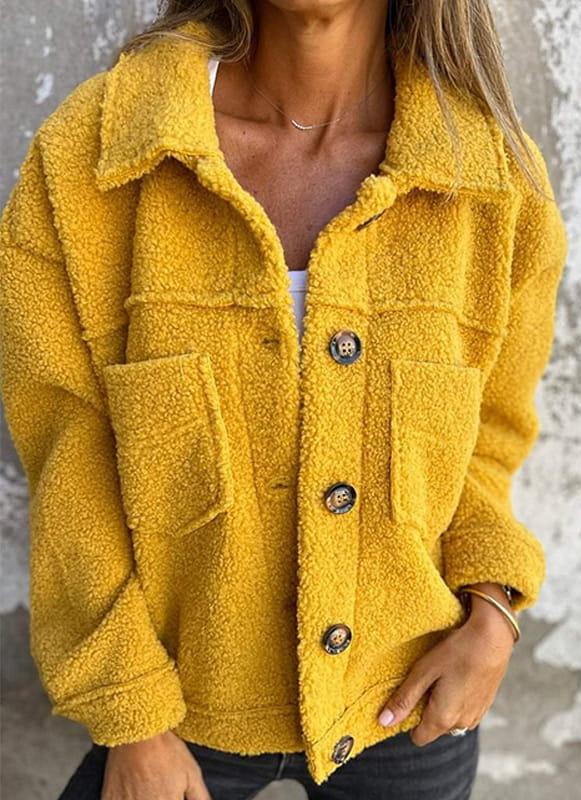 Veste femme col réversible avec poches zippées