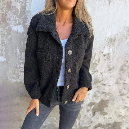 Veste Tricotée Grande Taille pour Femme avec Poches et Boutons - PanierRoyale