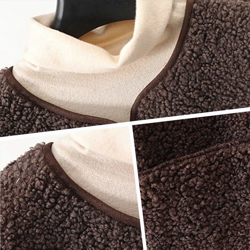 Gilet Sans Manches Femme Boutons Chaud Pratique Coupe Ajustée