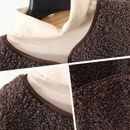 Gilet Sans Manches Femme Boutons Chaud Pratique Coupe Ajustée