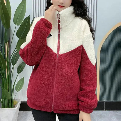 Veste Hiver Élégante avec Capuche Amovible et Doublure Chaude