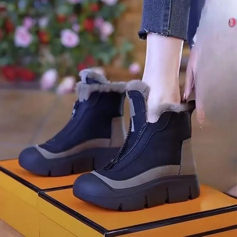 Bottes Hiver Imperméables à Doublure Polaire et Fermeture Éclair - PanierRoyale