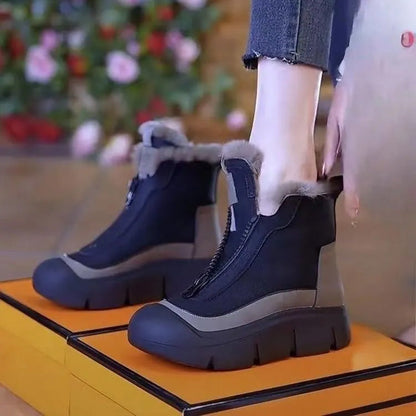 Bottes Hiver Imperméables à Doublure Polaire et Fermeture Éclair - PanierRoyale